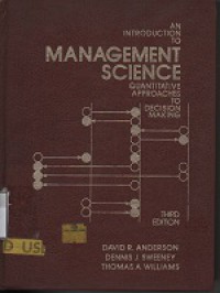An introduction management science quantitative approaches to decision making