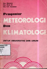 Pengantar meteorologi dan klimatologi