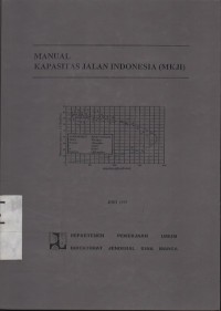 manual kapasitas jalan indonesia (MKJI)