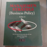 Manajemen Strategi (Business Policy) Edisi 3