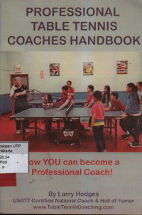 Professional table tennis coaches handbook