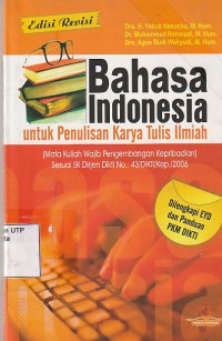 Image of Bahasa indonesia untuk penulisan karya tulis ilmiah