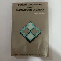 Sistem informasi untuk manajemen modern