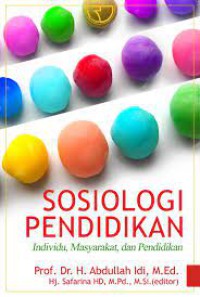 Image of Sosiologi pendidikan : individu, masyarakat, dan pendidikan