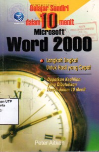Belajar sendiri dalam 10 menit mocrosoft word 2000