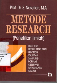 Metode research (penelitian ilmiah)