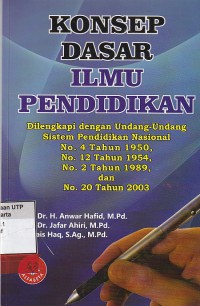 Konsep dasar ilmu pendidikan